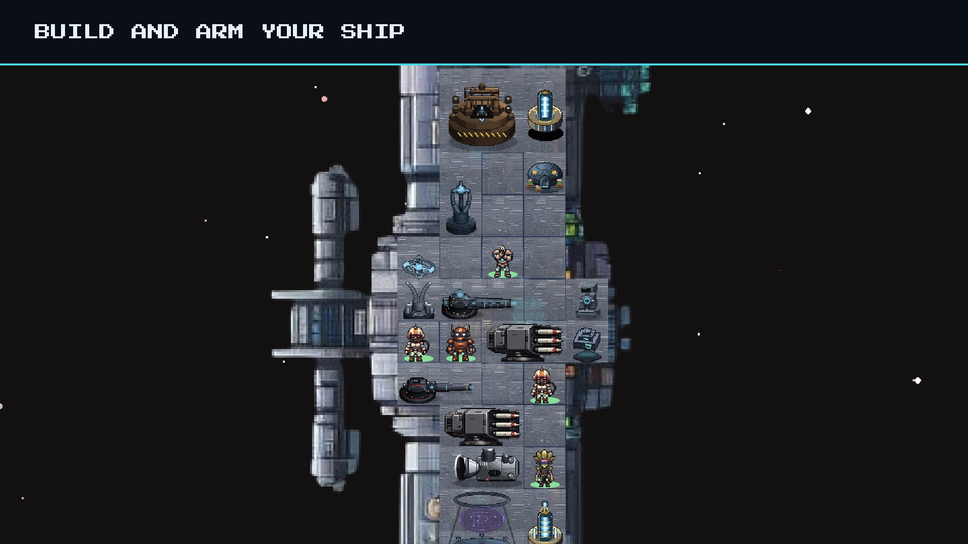 Building and arming a ship in Starforge Horizons